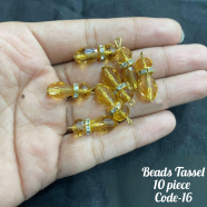 Sparkling Crystal Drop Beads Tassel For Dress Craft Embellishment 10Pcs image