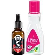 Special Gift Pack – Beardo GodFather Beard Oil 30ml and Livon Hair Serum 100ml image