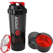 Sport Shaker Water Bottle 3 In 1 Spider Shaker - Ideal For Gym Use - Bpa Free And Convenient 500 ml Capacity - Perfect For Protein Shakes icon