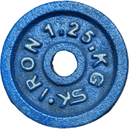 Sports And Fitness 1.25kg Dumbbell Plate 1 Pcs - Blue icon