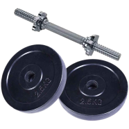 Sports House Combo Pack Of Two Pcs Dumbbell Set With Stick - 5kg image