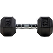 Sports House Hexagon Dumbbell 10kg - Black image