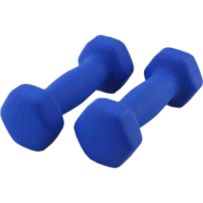 Sports House PVC Dumbbell 1 kg 2 Pcs - Blue image