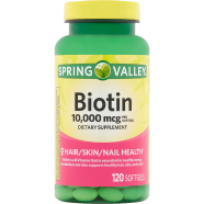 Spring Valley Biotin 10000mcg for Healthy Hair Nail and Skin 120 Counts -262305876 image