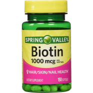 Spring Valley Biotin 1000mcg 150 Softgels -289453321 image