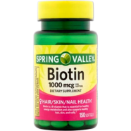 Spring Valley Biotin Softgels 1000 mcg 150 Softgels image