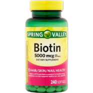 Spring Valley Biotin Softgels 5000mcg 240 Softgels image