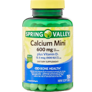 Spring Valley Calcium 600mg plus Vitamin D3 150 Mini Softgels image