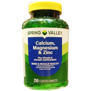 Spring Valley Calcium Magnesium and Zinc Plus Vitamin D3 250 Caplets image