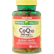Spring Valley CoQ10 200 mg 150 Rapid Release Softgels image