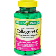 Spring Valley Collagen Plus Vitamin C 2500mg 90 Tablets image