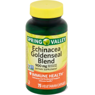 Spring Valley Echinacea Goldenseal Blend 900 mg 75 Capsules image