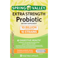 Spring Valley Extra-Strength Probiotic Vegetable 30 Capsules image