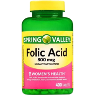 Spring Valley Folic Acid 800 mcg 400 Tablets image