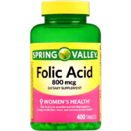 Spring Valley Folic Acid 800 mcg 400 Tablets image