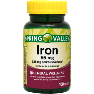 Spring Valley Iron 65mg 100 Tablets image