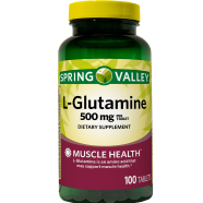 Spring Valley L-Glutamine 500mg 100 Tablets image