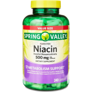 Spring Valley Niacin Supplement 500 mg Capsules 240 Capsules image