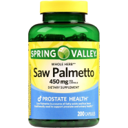 Spring Valley Saw Palmetto Supplement Prostate 450 mg 200 Capsules image