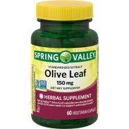 Spring Valley Standardized Extract Olive Leaf 150 mg 60 Capsules image
