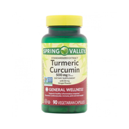 Spring Valley Turmeric Curcumin Vegetarian 500mg 90 Capsules image