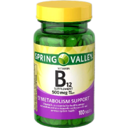 Spring Valley Vitamin B12 Tablets 500mcg 100 Count image