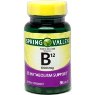 Spring Valley Vitamin B12 Timed Release 1000mcg 60 Tablets image