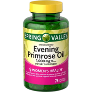Spring Valley Women’s Health Evening Primrose Oil 1000mg 75 Softgels image