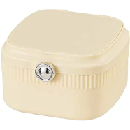 Makeup and Jewelry Organizer Box with Mirror and Dustproof Lid image