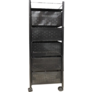 Square Shape 5 Tiers Vegetable Basket Fruit Storage Basket Kitchen 360 Degree Rotating Square Rotating Rack image