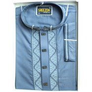 Sreezon Premium Panjabi Bluish Ash image