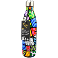 Stailness Steel WB-1664 Thermos Water Bottle -750ml Check Red Blue image