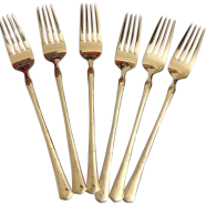 Stainless Steel Fork Set- 6 Pcs image
