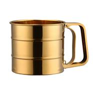 Stainless Steel Poer Flour Sieve Cup Mesh Strainer Baking Kitchen Gadget Too image