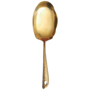 Stainless Steel Rice Spoon Gold Color image
