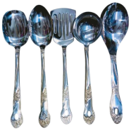 Stainless Steel Serving Spoon Set-5 Pcs Set icon