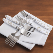 Stainless Steel Spoon And Fork Cutlery Set Durable, Elegant And Rust Resistant For Everyday Use 6Pcs icon