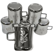 Stainless Steel Tea Cups Set Of 6 Pcs image