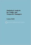 Statistical Analysis for Public and Nonprofit Managers image