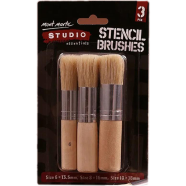 Stencil Brushes Set For Painting And Diy Craft 3 Pcs icon