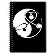 Stethoscope 1 - Spiral Notebook [120 Pages] [Black Cover] image
