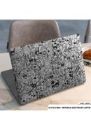 DDecorator Sticker Bombing B/W Laptop Sticker - (LSKN648)
