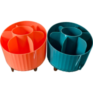 Storage Box 360 Degree Rotation Cosmetic Makeup Brush Organizer Holder image