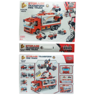 Storage Transform Fire Truck (6 in 1) building blocks - 655 Pcs (lego_6in1_653pcs_659003) - Red icon
