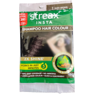 Streax Insta Shampoo Hair Color Dark Brown image