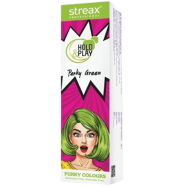 Streax Professional Hold and Play Funky Hair Colour Perky Green (100gm) image