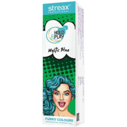 Streax Professional Hold and Play Funky Hair Colour Mystic Blue 100gm image