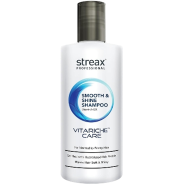 Streax Professionals Shampoo 300ml Vitariche Care Smooth and Shine Shampoo with Biovit-A-OX for Dry and Frizzy Hair image