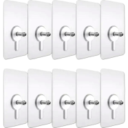 Strong Self Adhesive Punch Free Wall Hooks 10 Pcs icon