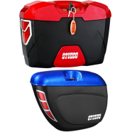 Studds Explorer And Safari Side Luggage Box For Motorcycle With Clump And Fittings (Random Color Selection) image